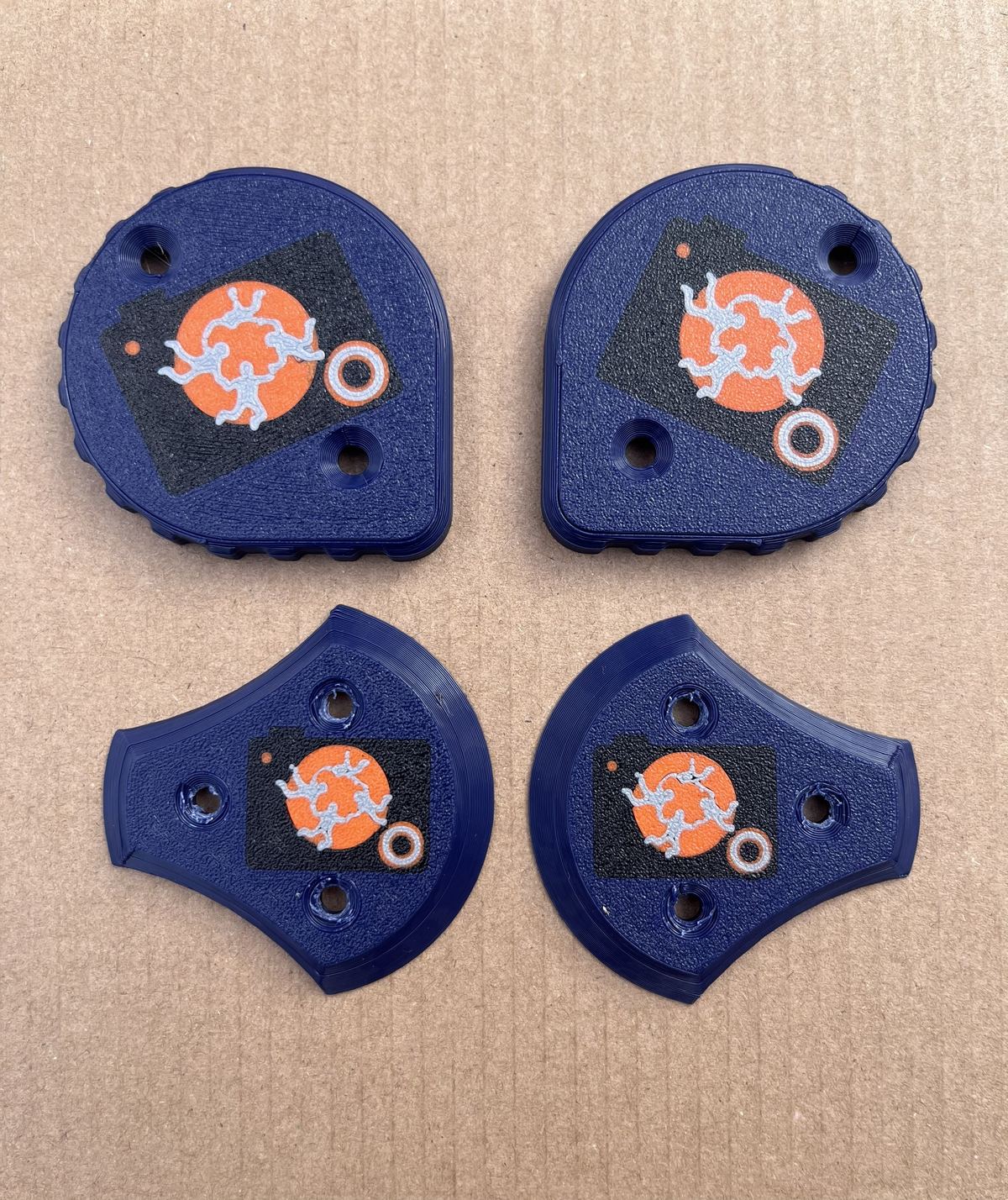 Custom Cookie G3 and G4 helmet side plates, freshly printed