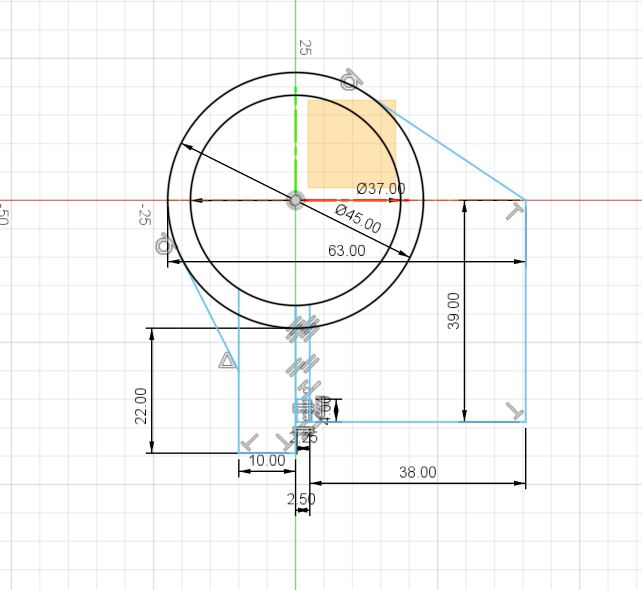 CAD model in progress