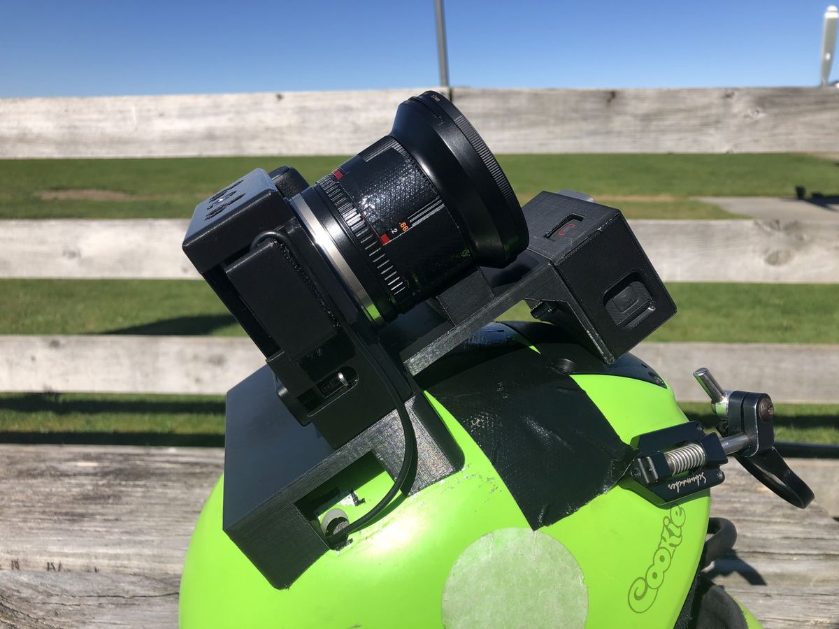 Custom Mount for Sony Alpha and GoPro
